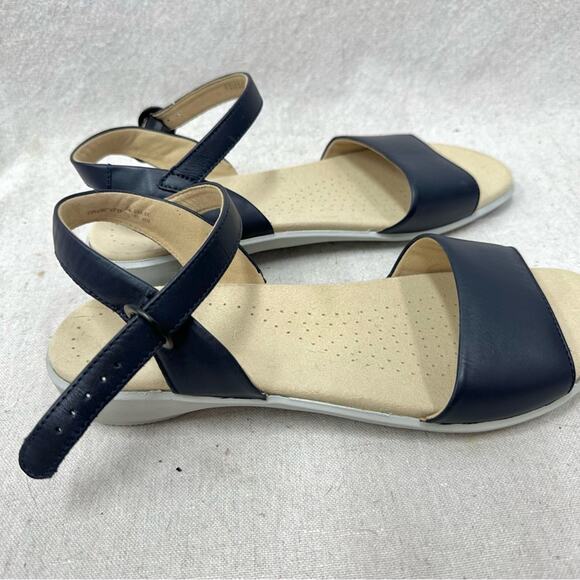 Hotter‎ Tropic navy classic two-part comfort sandal Euro Size 41.5 US Size 9.5 - Picture 6 of 12
